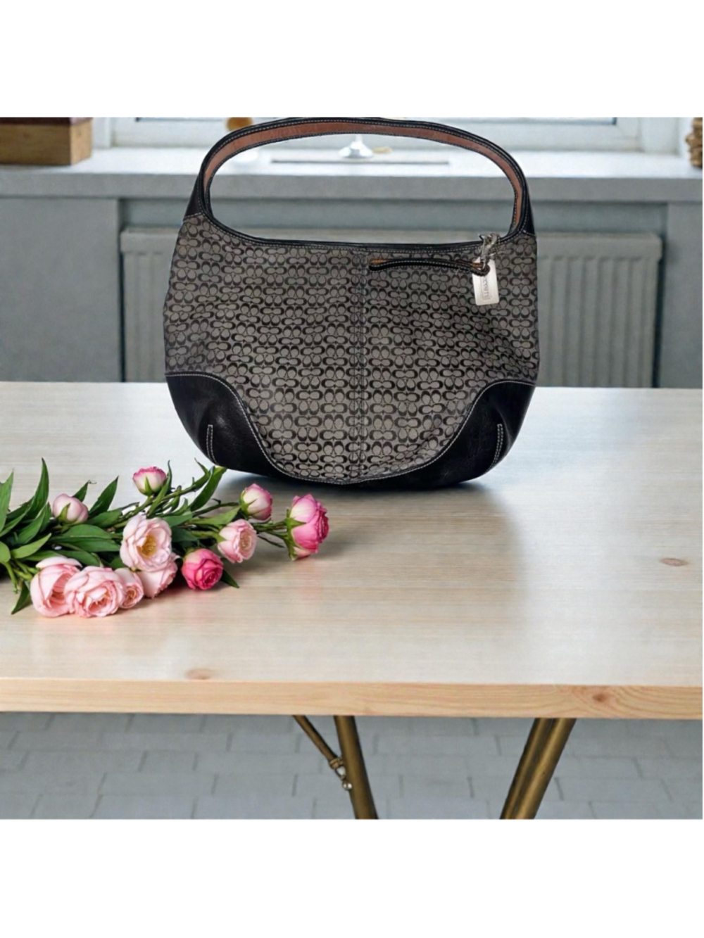Vintage (2002) Coach Ergo Signature Hobo Y2K NO M2K-6617